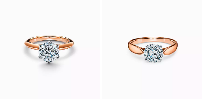 Tiffany's Rose Gold Engagement Rings