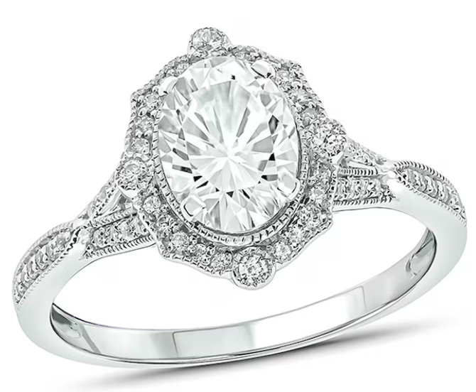 White Sapphire Engagement Rings